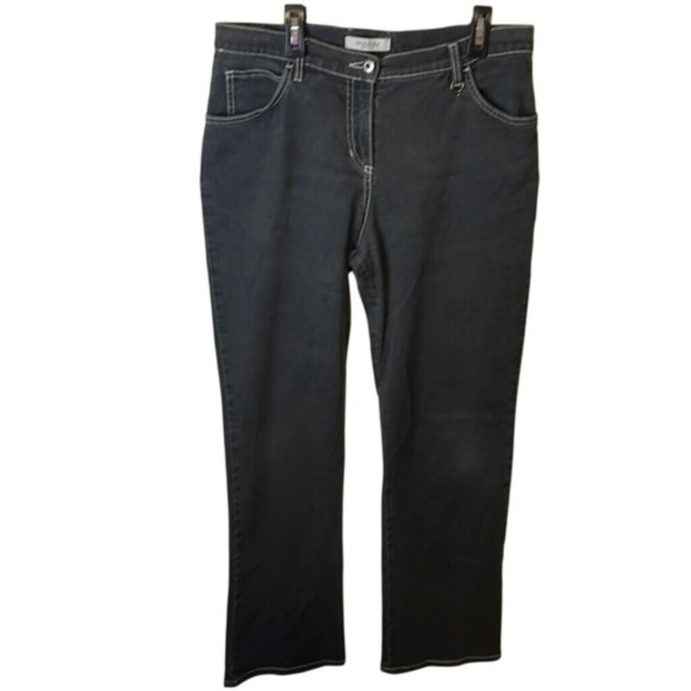 STIZZOLI Womens Jeans Dark Wash Lace Pocket Embellished Made in Italy